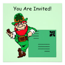 Kobold-mageren St Patrick TagesParty Einladung