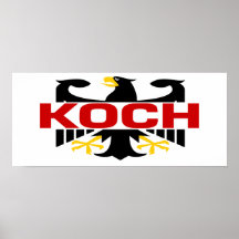 Koch Familienname Plakatdruck