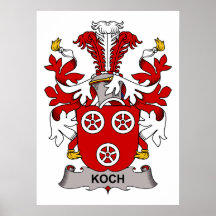 Koch Familienwappen Posterdruck