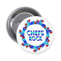 Kochs-Felsen-Rot-Sterne Anstecknadelbutton