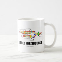 Kodiert für Erfolg (DNS-Reproduktion) Kaffee Tassen