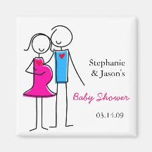 KoedukationsBabyparty-Magnet-Bevorzugungen