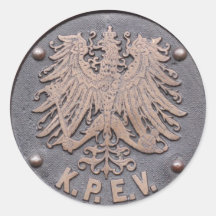 Koeniglich Preussische Eisenbahn-Verwaltung Runder Sticker