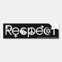 Koexistieren Sie mit Respekt-Autoaufkleber