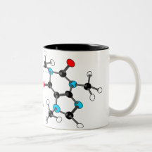Koffein-Molekül-Becher Tasse