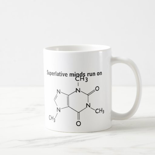 Koffein-Molekül-Becher von der Bloodshot Presse Kaffeetassen