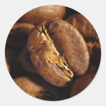 Koffein Runder Sticker
