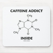 Koffein-Süchtig-Innere (chemisches Molekül) Mousepad