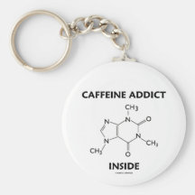 Koffein-Süchtig-Innere (chemisches Molekül) Schlüsselanhänger