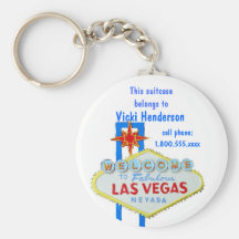 Koffer-Taschen-Umbau-Las Vegas-Zeichen Schlüsselanhänger