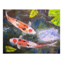 Koi Fisch-Teich Individuelle Einladungen