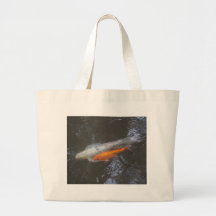 KOI Fische im Teich Einkaufstasche