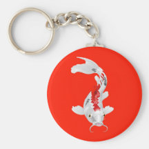 Koi Karpfen-Orientale-Fische Schlüsselanhänger