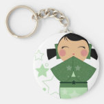 Kokeshi Stern Keychain Schlüsselanhänger