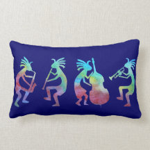 Kokopelli Jazz-Quartett Zierkissen