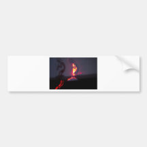 Kokopelli Schatten und Feuer Autosticker