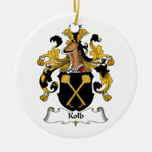 Kolb Family Crest Christmas Ornament