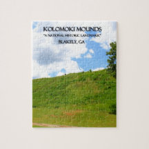 KOLOMOKI HÜGEL - Blakely, Georgia Foto Puzzle