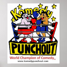 Komedy PUNCHOUT Weltmeister des Komödienplakats