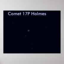 Komet 17P Holmes Poster