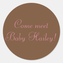 Kommen meetBaby Hailey! Aufkleber