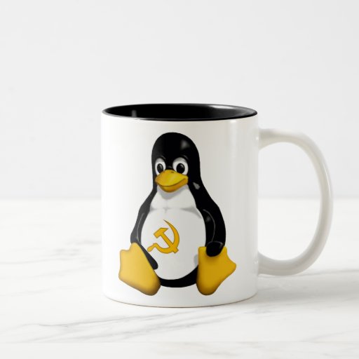 Kommunistische Kaffeetasse des Pinguin-(Linux)