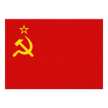 Kommunistische Russland-Flagge UDSSR Personalisierte Ankündigung