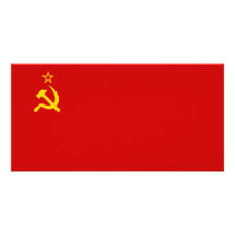 Kommunistische Russland-Flagge UDSSR Photo Karte