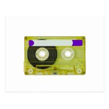 kompakte Audiokassette Postkarten