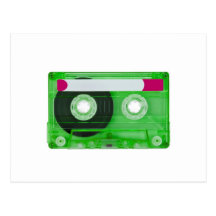 kompakte Audiokassette Postkarten