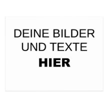 Komplett selbst gestalten postkarte