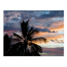 Kona Sonnenuntergang-Postkarte