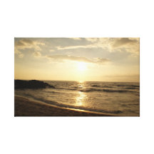 Kona Sunset Stretched Canvas Print