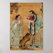 Konfuzius, Lao Tzu und Buddha Poster