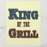 König der Grill-Flyer-Schablone