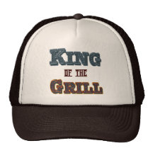 König der Grill GRILLEN, die Slogan-Hut kochen Baseballmützen