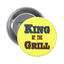 König der Grill GRILLEN, die Slogan-Knopf kochen Anstecknadel