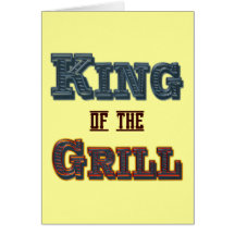 König der Grill GRILLEN, die Slogan kochen Karte