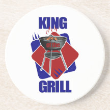 König des GrillCookout Getränkeuntersetzer