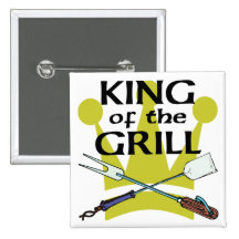 König des Grills Anstecknadelbuttons