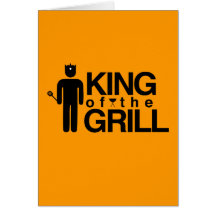König des Grills Grußkarte