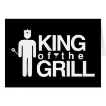 König des Grills Grußkarte