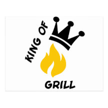 König des Grills Postkarte