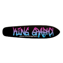 König Graphx Logo Skateboard Oldschool Personalisiertes Skateboard