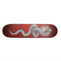 König Kobra - Rot Personalisierte Skateboarddecks