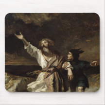 König Lear und der Dummkopf im Sturm Mousepad