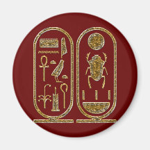 König Tut Hieroglyphics Magnete
