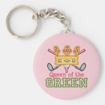 Königin des grünen Golfs Keychain Schlüsselband