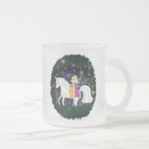 Königin-Fee und Unicorn-Wald Haferl