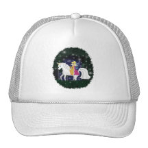 Königin-Fee und Unicorn-Wald Truckerkappe